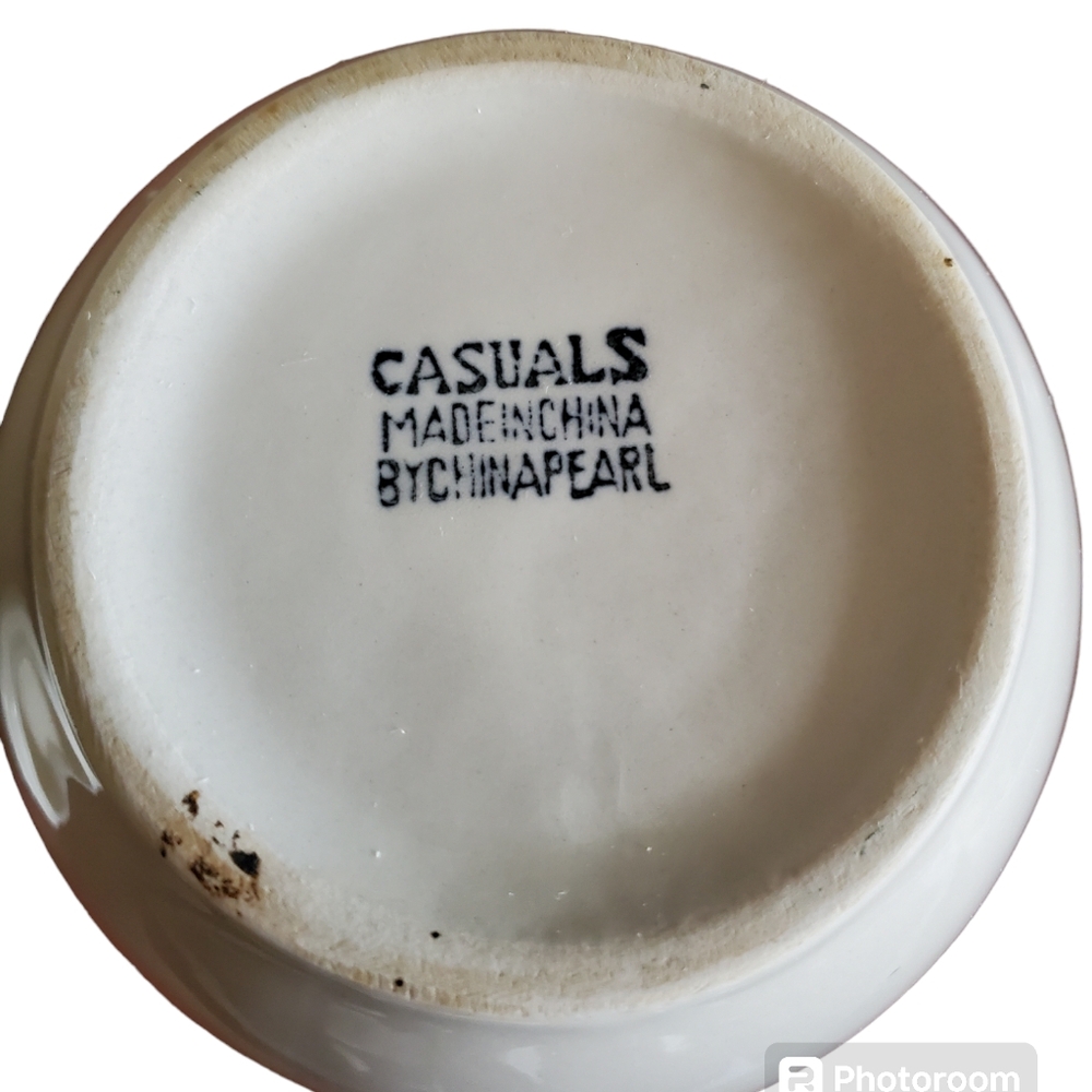 Birdhouse Canister 7" Casuals By China Pearl Bluebirds Trees ~ Pre-Owned  W/Lid - Picture 11 of 11